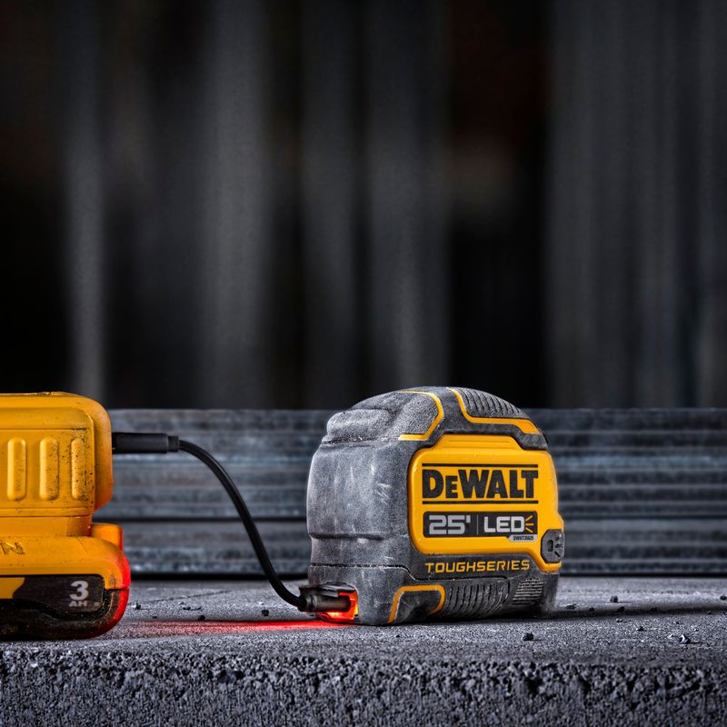 DeWalt - TOUGHSERIES 25ft Lighted Tape Measure