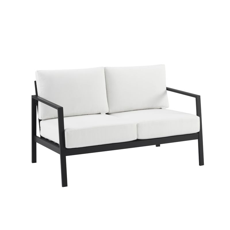 Albin Aluminum Outdoor Loveseat White