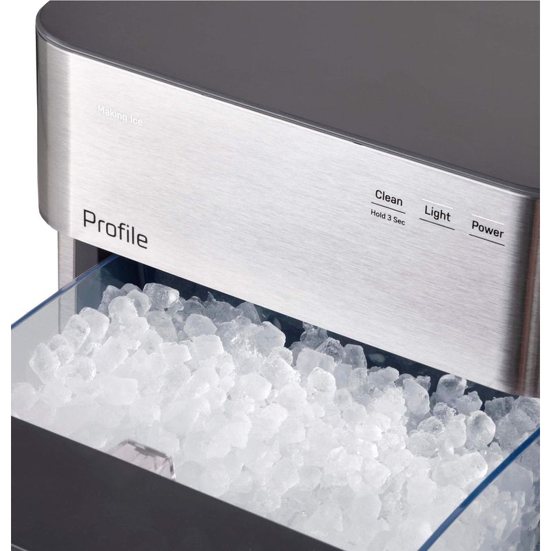 GE Profile - Opal 2.0 Ultra Nugget Ice Maker with Scale Inhibiting Filter - Stainless Steel