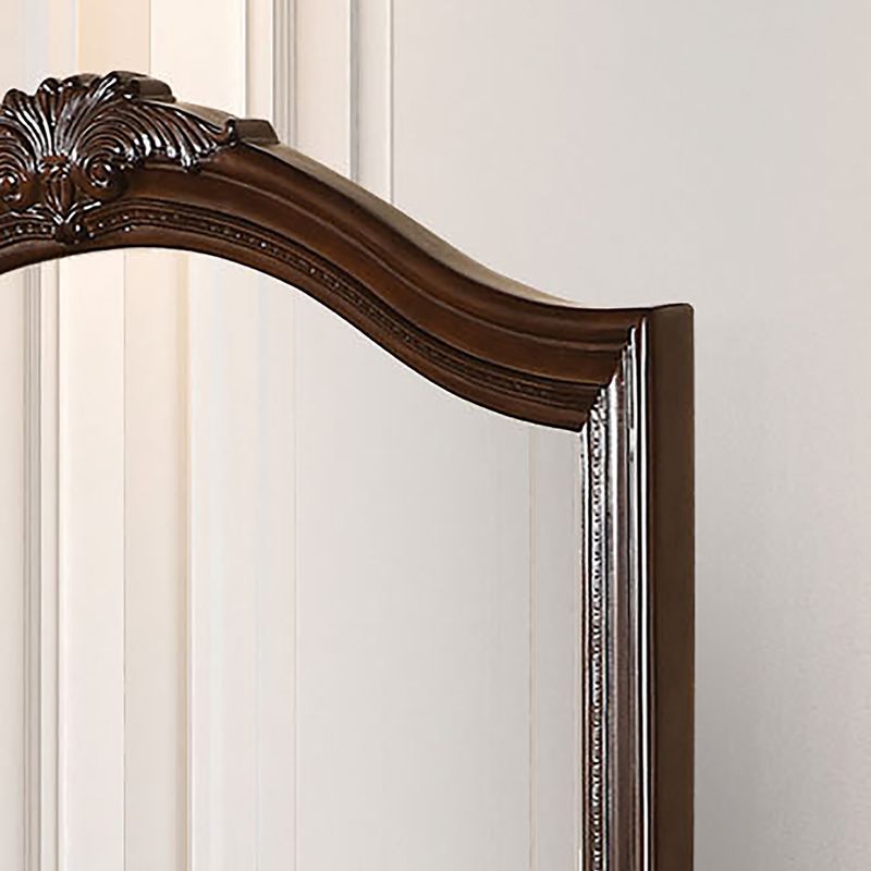 Traditional Mirror in Brown Cherry