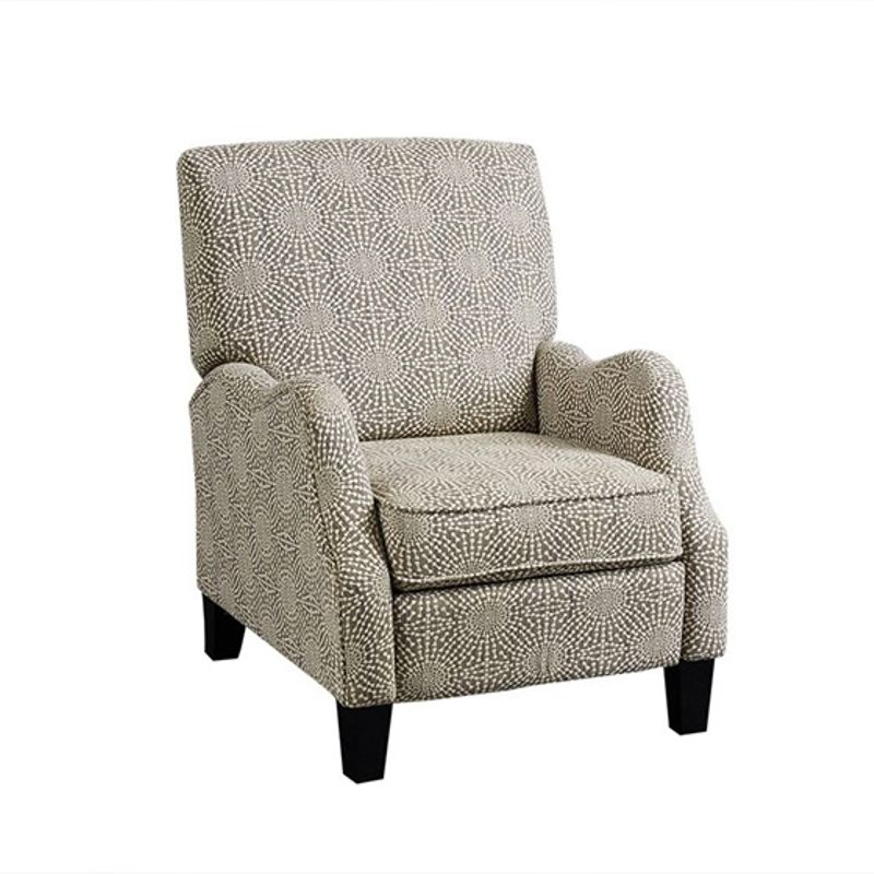 Beige Multi Hoffman Push Back Recliner