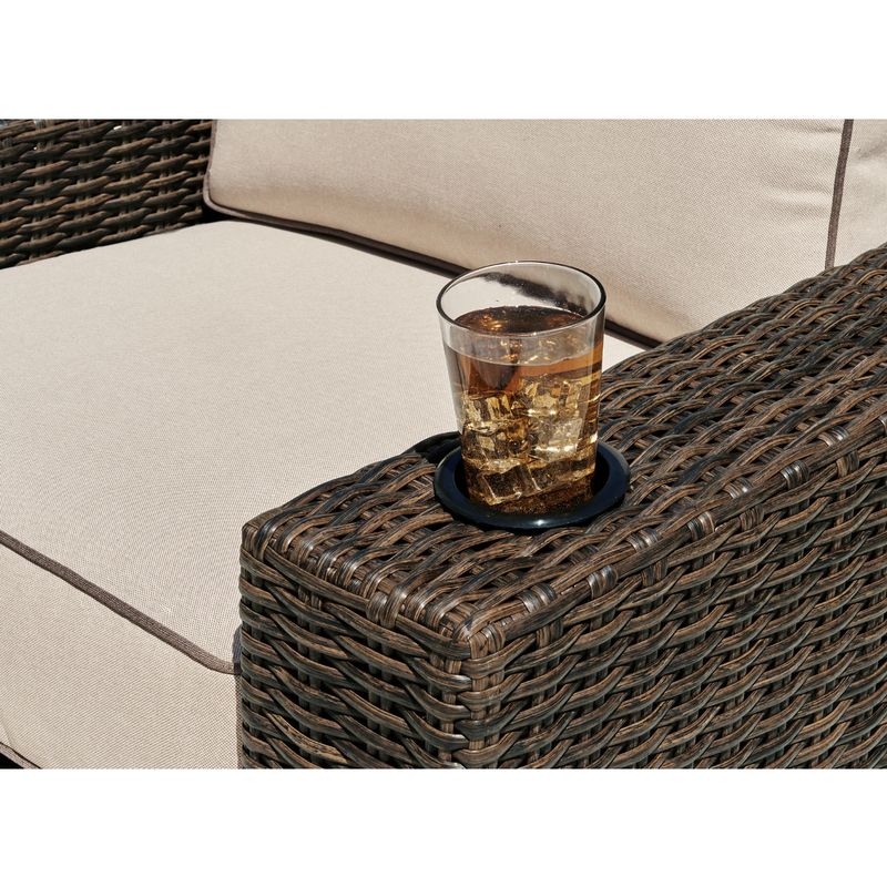 Coastline Bay Outdoor Swivel Lounge with Cushion