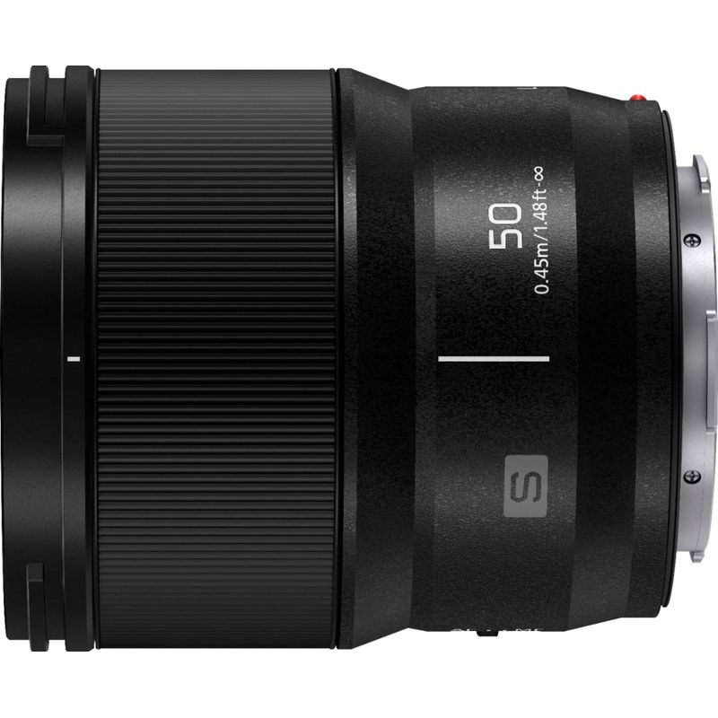 Panasonic - LUMIX S Series Camera Lens, 50mm F1.8 L-Mount Lens for Mirrorless Full Frame Digital Cameras, S-S50 - Black