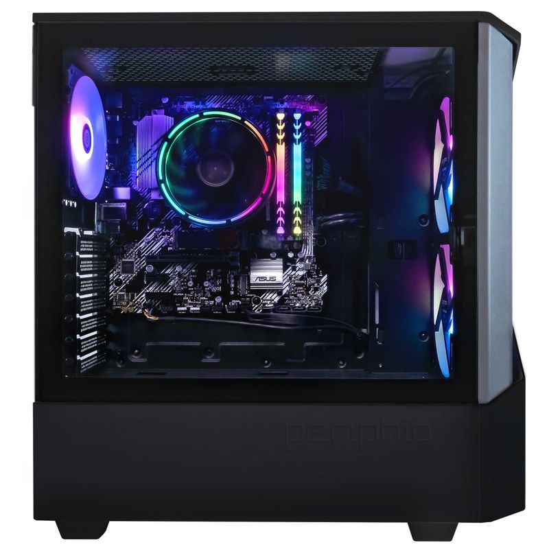 Periphio Reaper Gaming PC Computer | AMD Ryzen 5 5600G | Radeon Vega 7 Graphics | 1TB Solid State (SSD) | 16GB DDR4 RAM | Windows 11 | RGB E