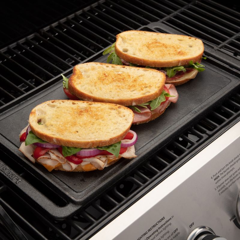 Cuisinart - Reversible Cast Iron Griddle/Grill Plate