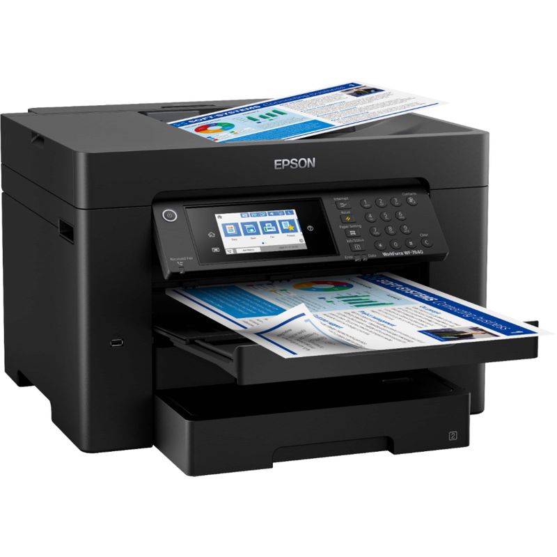 Epson - WorkForce Pro WF-7840 Wireless Wide-format All-in-One Printer - Black