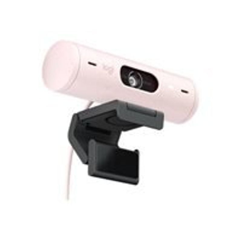 Logitech Brio 500 Full HD Webcam with Auto Light Correction Auto-Framing Show Mode Dual Noise Reduction Mics Webcam Privacy Cover Works with