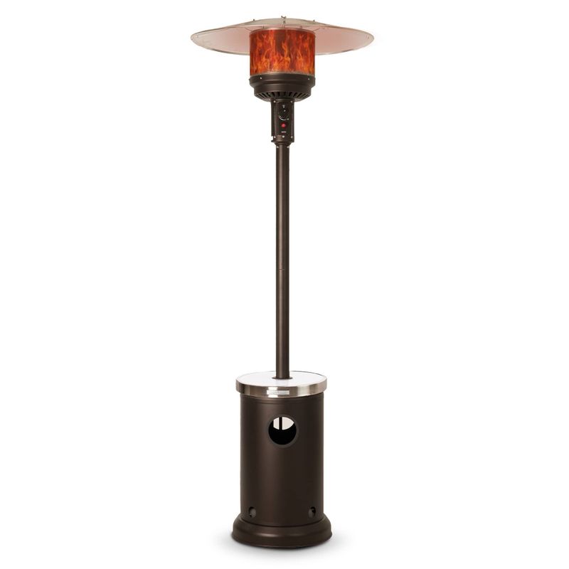 Fire Sense - Aspect Living Patio Heater with LED Table - Mocha