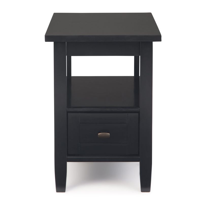 Simpli Home - Warm Shaker Narrow Side Table - Black