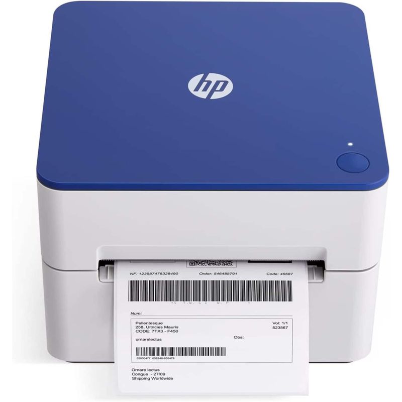 HP - Shipping Label Printer, Internal Tray 4x6 Direct Thermal Printer - 203 DPI