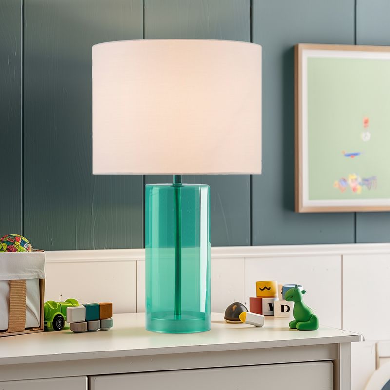 Blue Neonova Glass Table Lamp