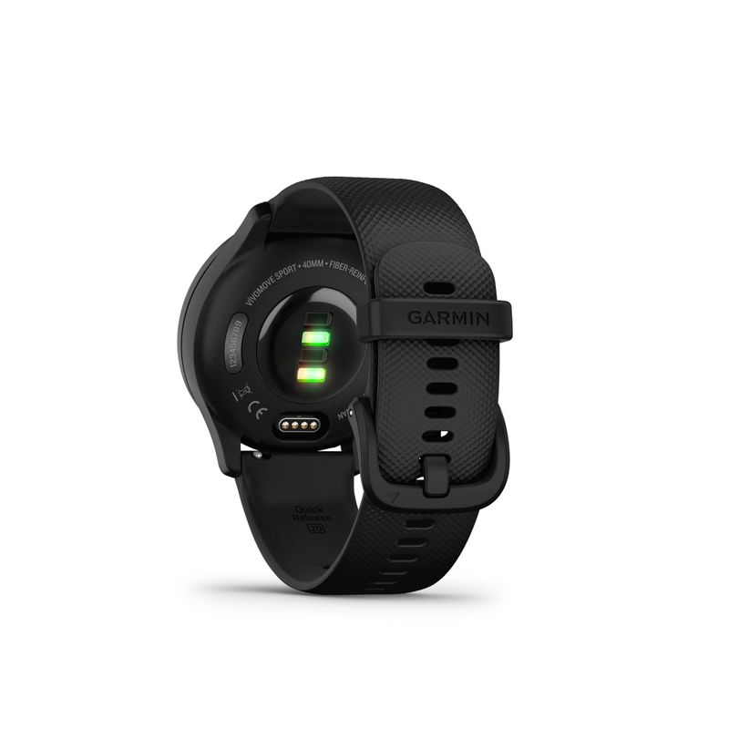 Garmin - vivomove Sport Fitness Hybrid Smartwatch Black/Slate