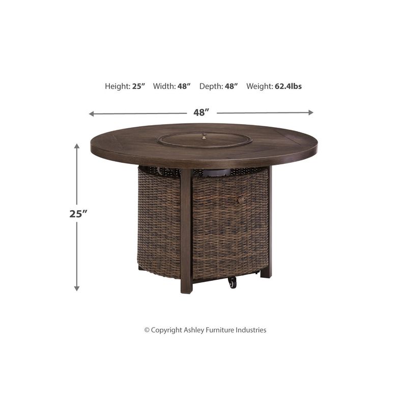 Paradise Trail Round Fire Pit Table