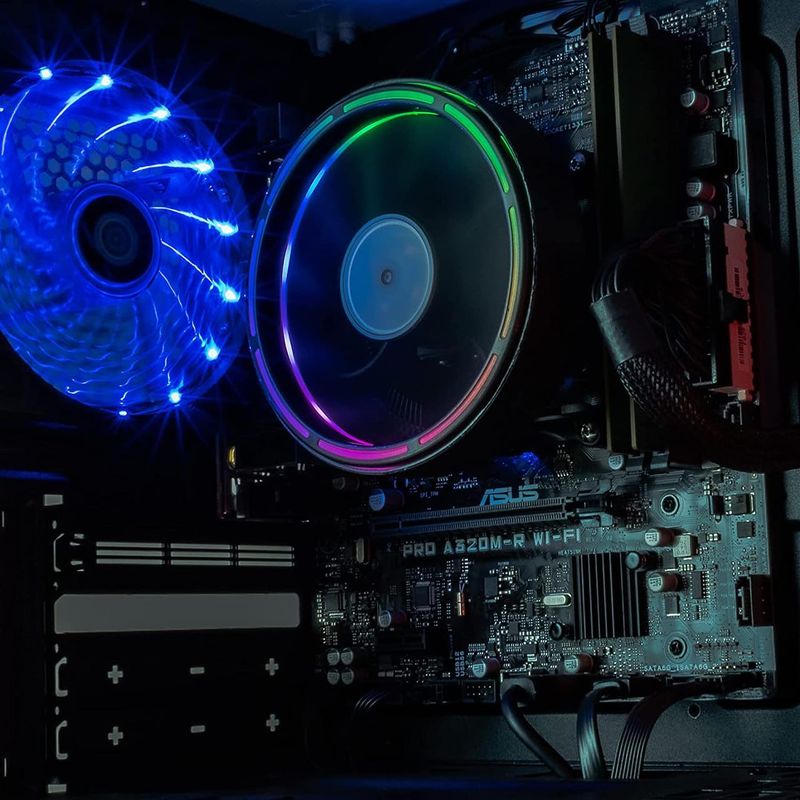 Periphio Warp Prebuilt Gaming PC - AMD Ryzen 5 5600G (4.4GHz Turbo), Radeon Vega 7 Graphics, 1TB M.2 NVMe SSD, 16GB DDR4 RAM, Windows 10, Wi