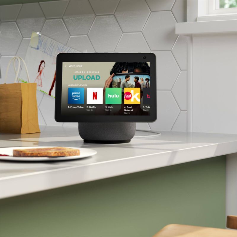 Amazon - Echo Show 10 (3rd Gen) HD smart display with motion and Alexa - Charcoal