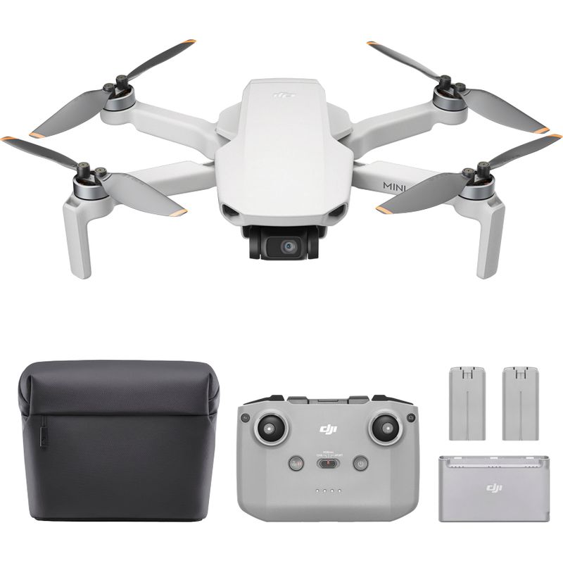 DJI - Mini 4K Fly More Combo Drone with Remote Control - Gray