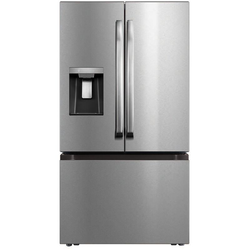 Midea - 29 CF French Door, Ice and Water Dispenser, Standard Depth
