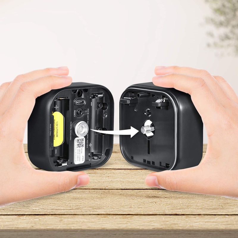Wasserstein - 2-Pack Battery Extension Pack Compatible with Blink Outdoor 4 Camera (Batteries NOT Included) - Black