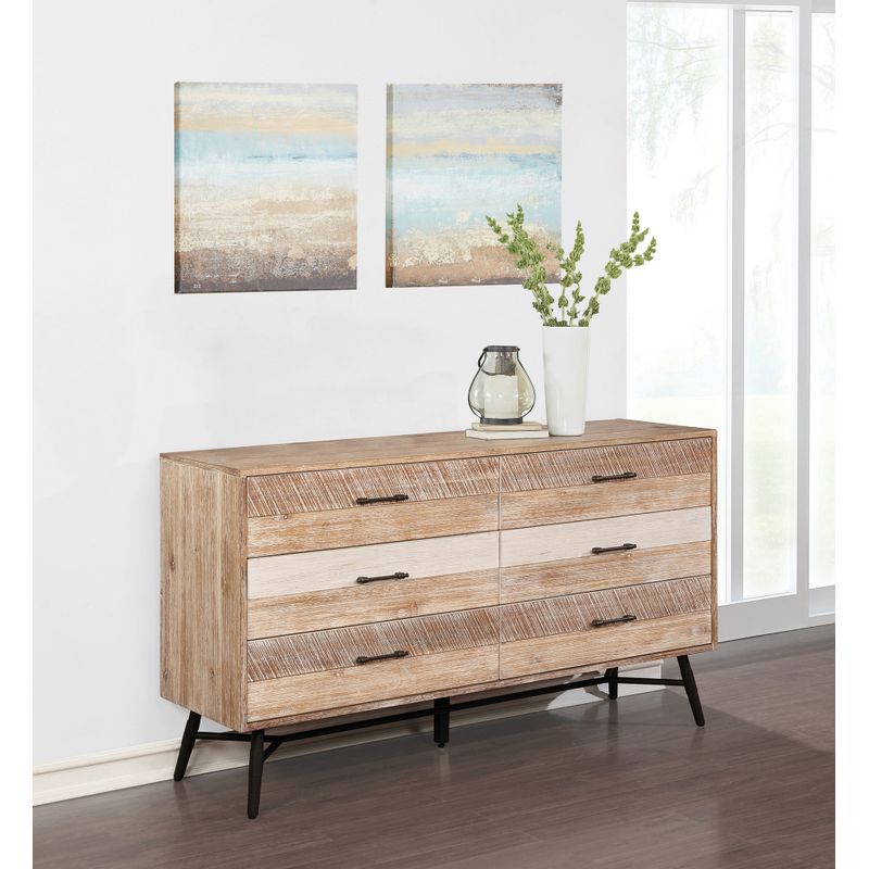 Marlow 6-drawer Dresser Rough Sawn Multi