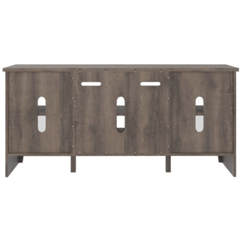 Gray Arlenbry Large TV Stand w/Fireplace Option