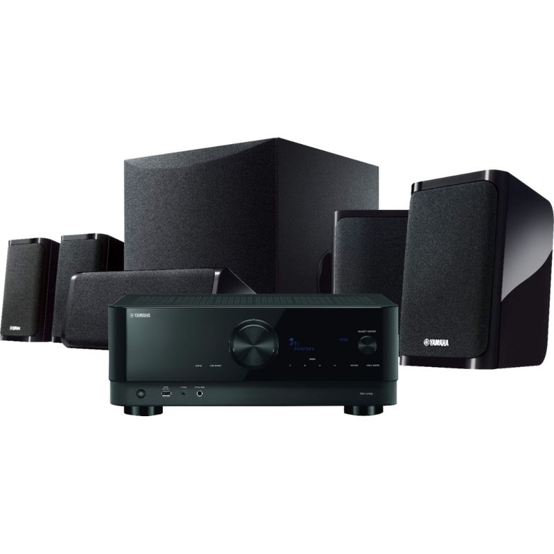 Yamaha - YHT-5960 Premium All-in-One Home Theater System with 8K HDMI and Wi-Fi - Black