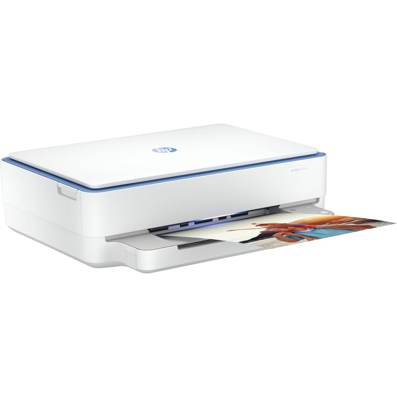 HP - ENVY 6065e Wireless All-in-One Inkjet Printer with 6 months of Instant Ink included with HP+ - White