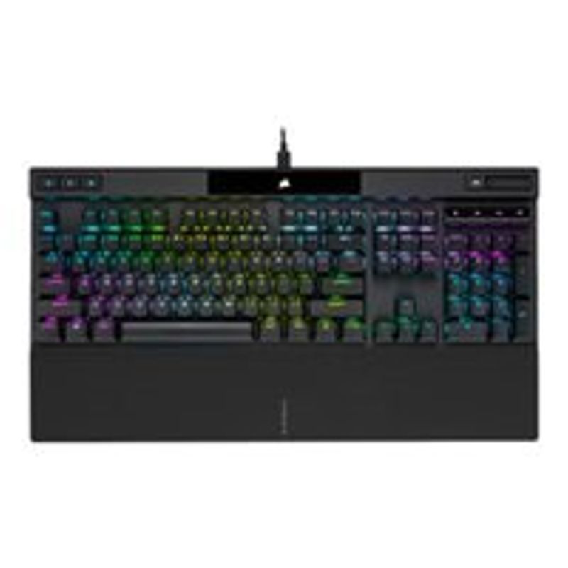 CORSAIR - K70 RGB PRO Full-size Wired Mechanical Cherry MX Speed Linear Switch Gaming Keyboard with PBT Double-Shot Keycaps - Black