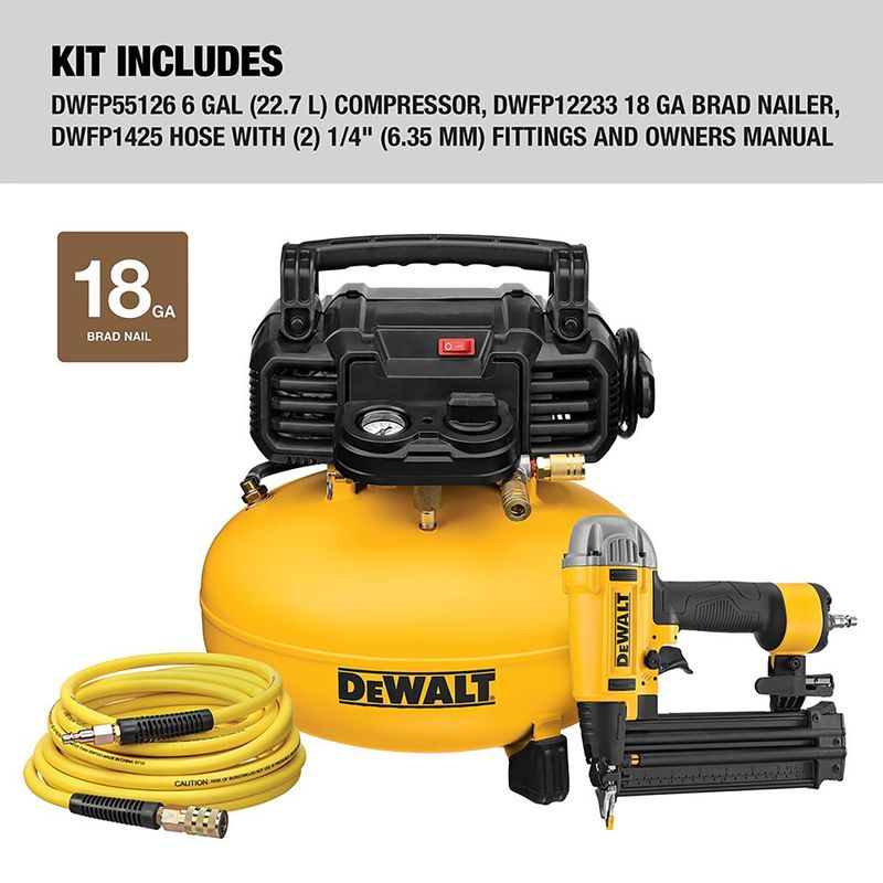 DeWalt - 18Ga Brad Nailer & Pancake Compressor Kit