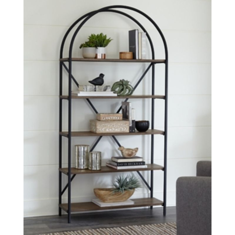 Brown/Black Galtbury Bookcase