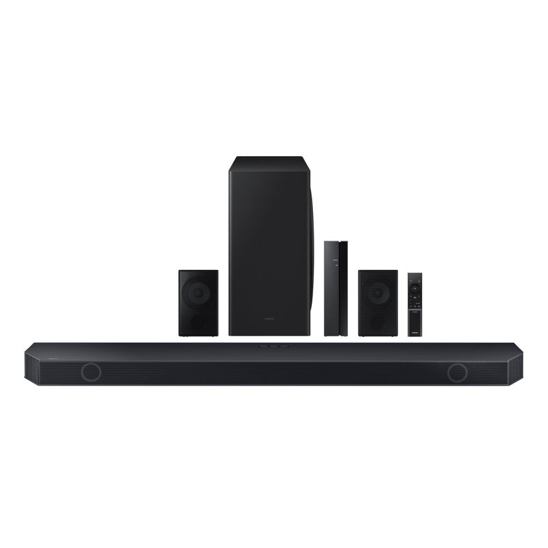 Samsung - Q-Series 9.1.2 Channel Q910D Dolby Atmos Soundbar + Rear Speakers