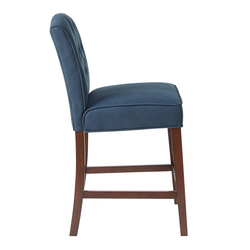 Cruz Tufted Navy Counter Stool