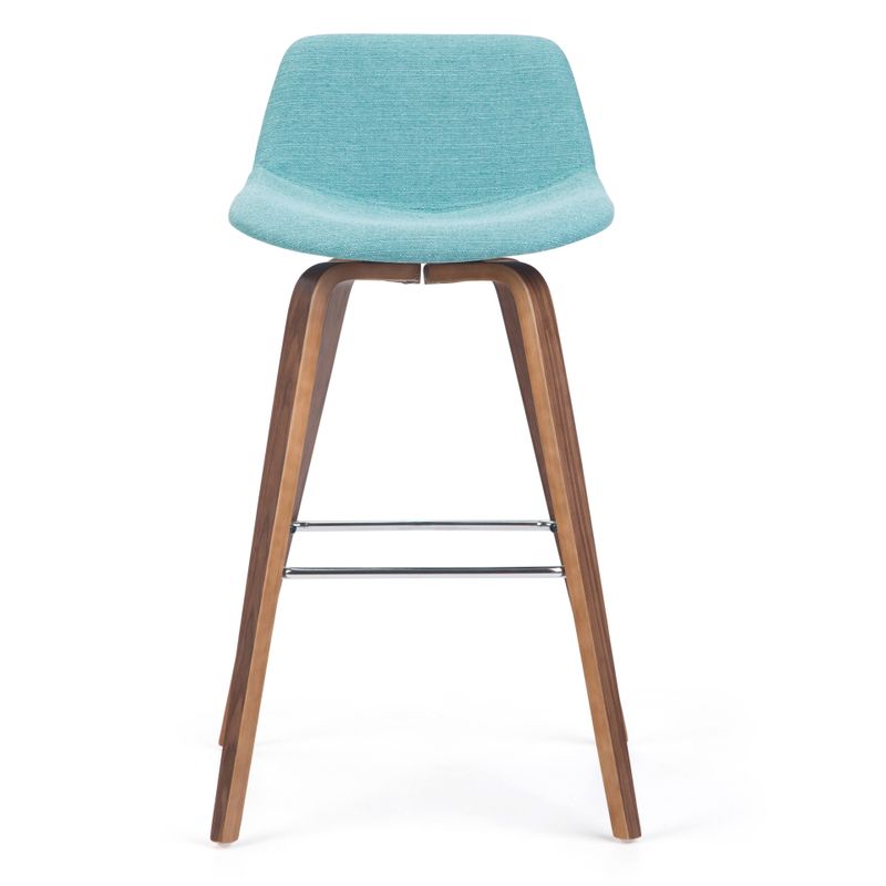 Simpli Home - Randolph Bentwood Counter Height Stool (Set of 2) - Aqua Blue