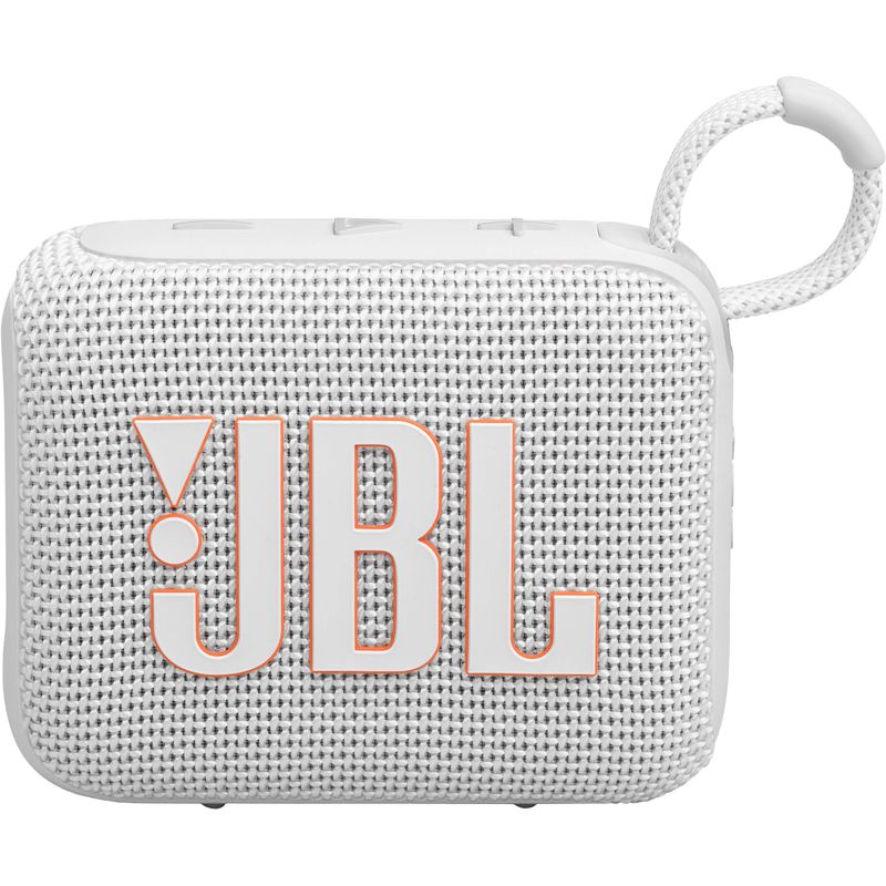 JBL - Go 4 Portable Bluetooth Speaker - White