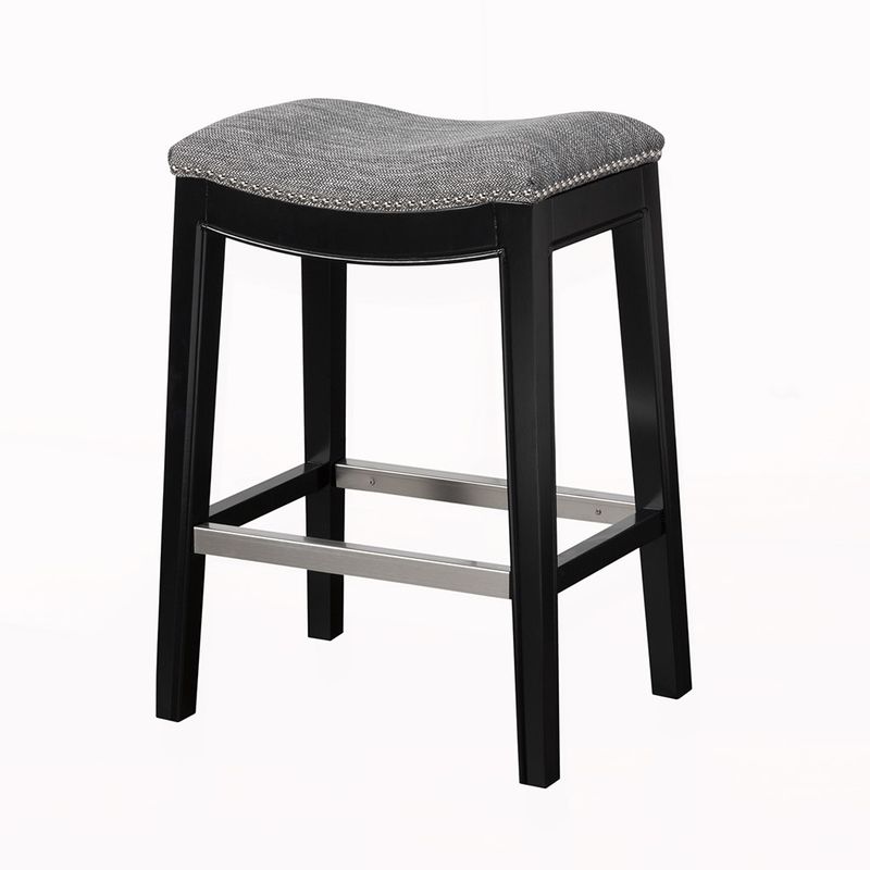 Isla Saddle Grey Counter Stool