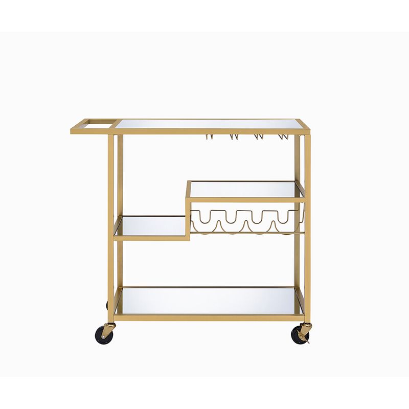 ACME Adamsen Serving Cart, Champagne & Mirror