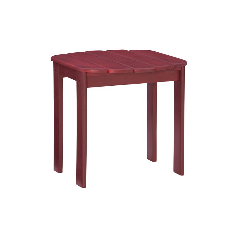 Rosebay Adirondack End Table Red