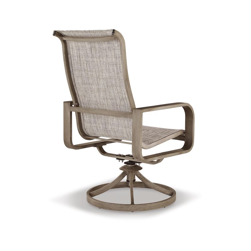 Beach Front Sling Swivel Chair (Set of 2)