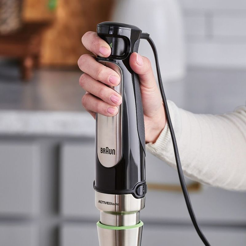 Braun - MultiQuick 7 Smart-Speed Hand Blender with 500 Watts of Power, Whisk, and 1.5-Cup Chopper