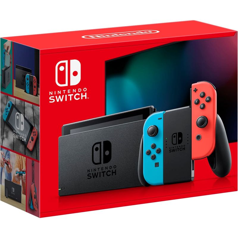 Nintendo - Switch with Neon Blue and Neon Red Joy-Con - Multi