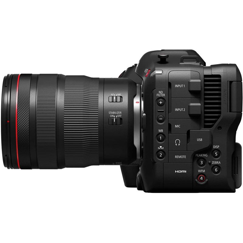 Canon - EOS C70 4K Video Mirrorless Cinema Camera with RF24-70 f/2.8 L IS USM Lens - Black