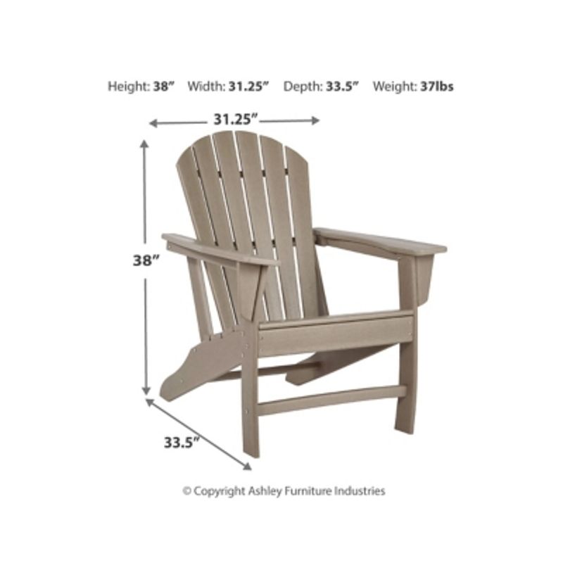 Grayish Brown Sundown Treasure Adirondack Chair