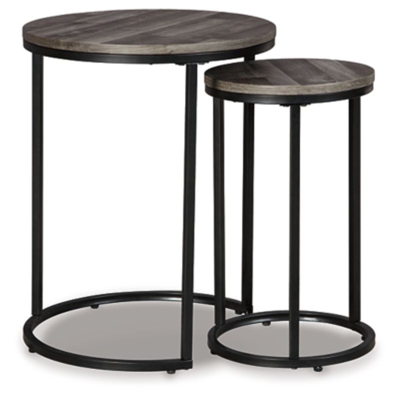 Black/Gray Briarsboro Accent Table Set (2/CN)