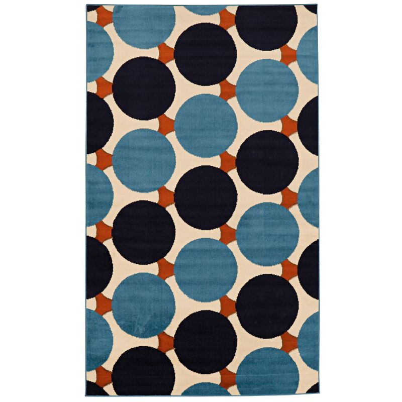 Camfield Bone And Blue 4.3X7.3 Area Rug