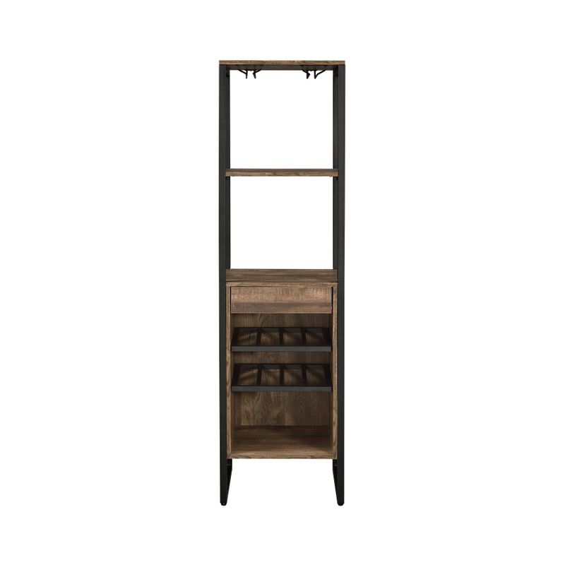 ACME Narik Wine Rack, Weathered Oak