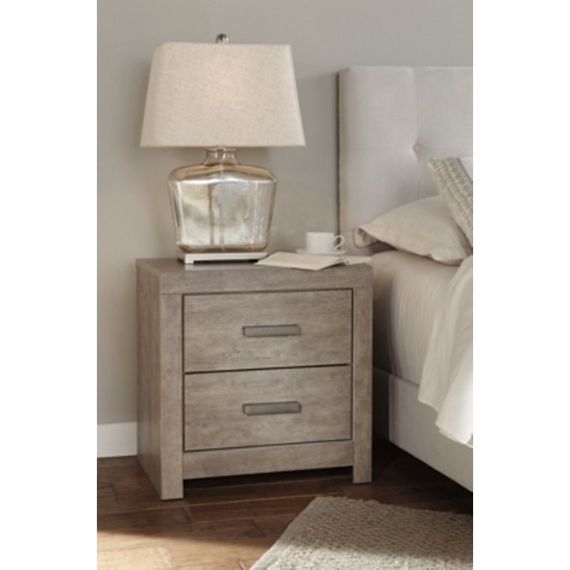 Gray Culverbach Two Drawer Night Stand