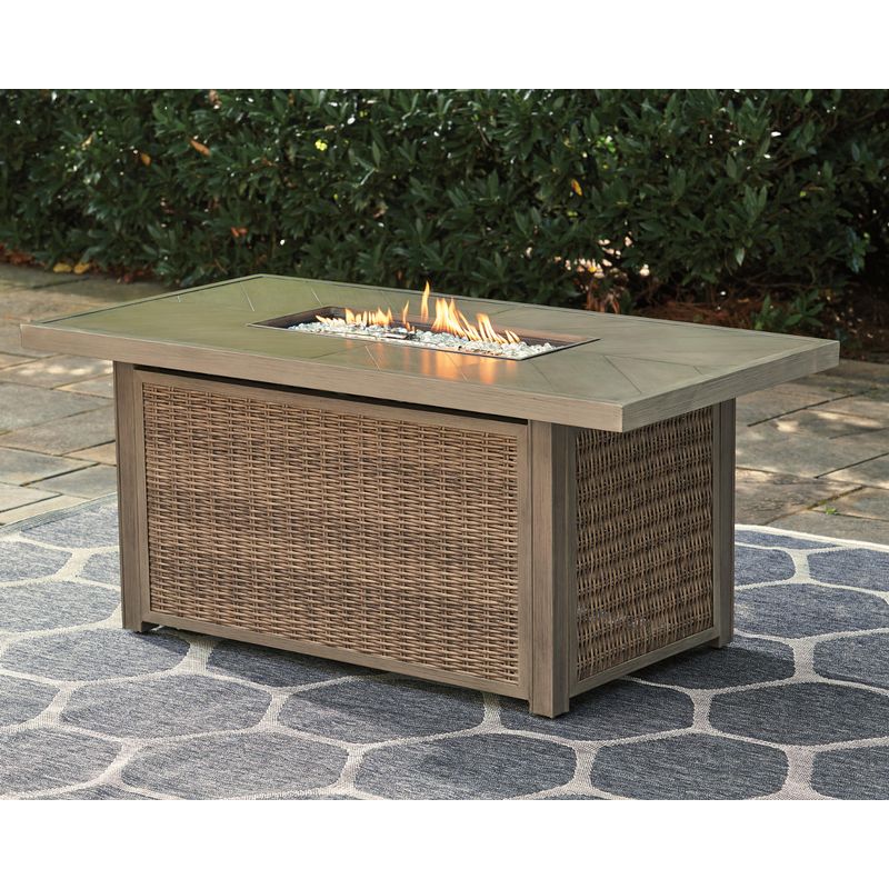 Beachcroft Rectangular Fire Pit Table