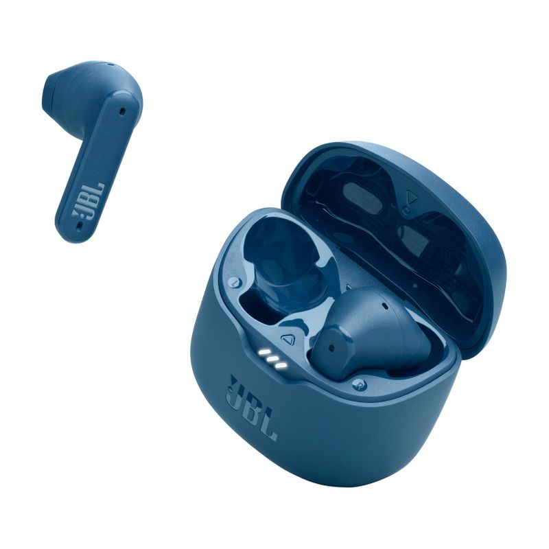 JBL - Tune Flex True Wireless Noise Cancelling Earbuds Blue