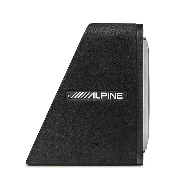 Alpine - PrismaLink S2-Series 12" Single Voice Coil 2 ohm Preloaded Subwoofer Wedge Enclosure - Black