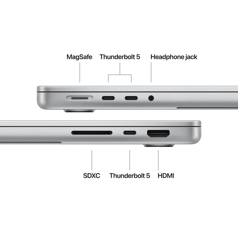 Apple - MacBook Pro 14-inch Apple M4 Max chip Built for Apple Intelligence - 36GB Memory - 1TB SSD - Silver