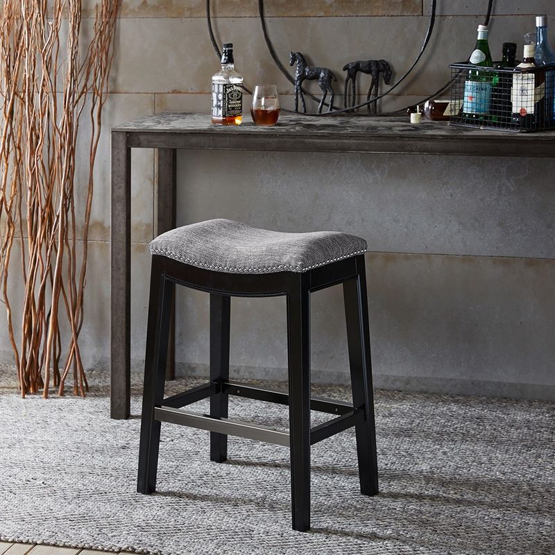 Isla Saddle Grey Counter Stool